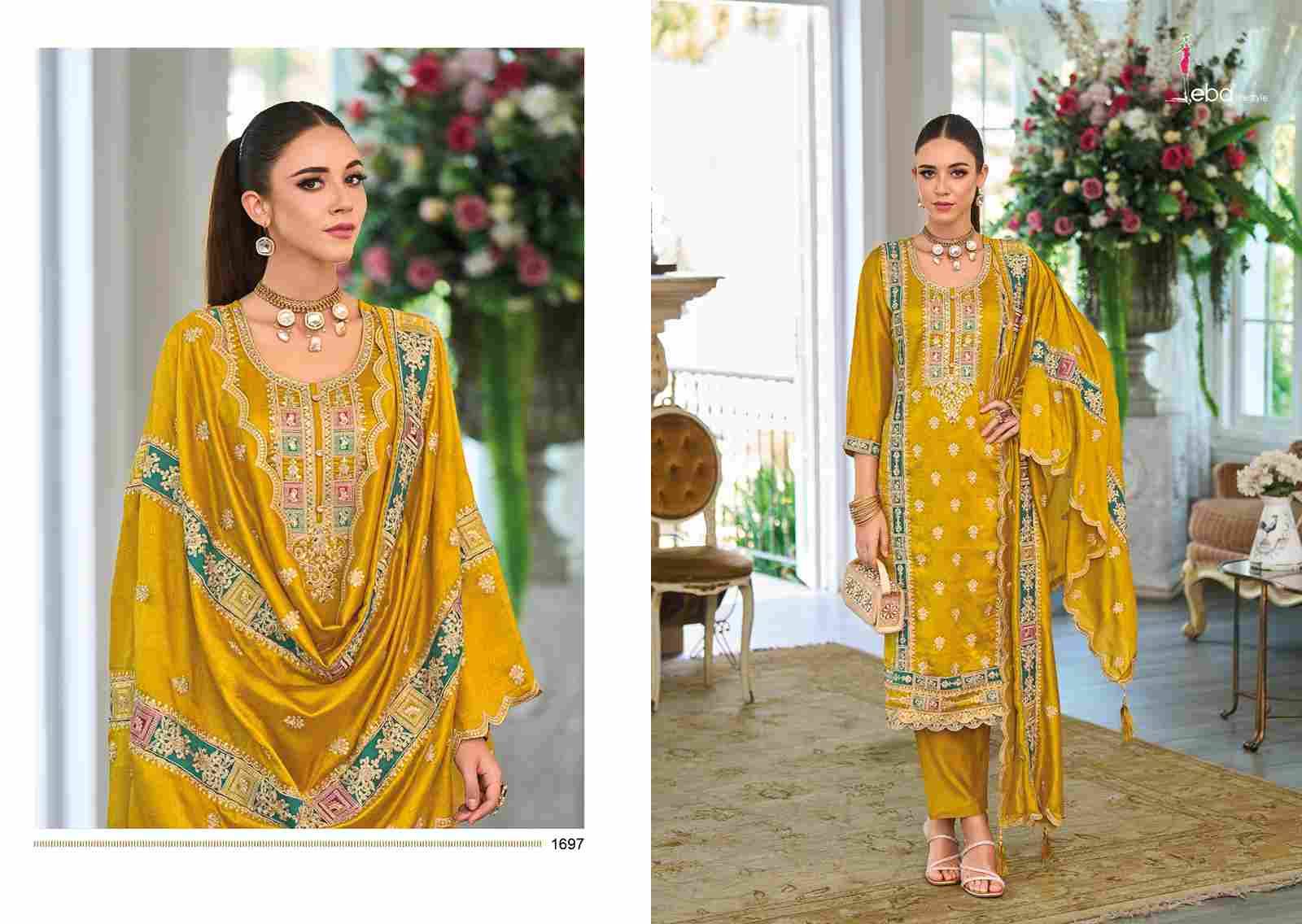 Noura By Eba Lifestyle 1696 To 1698 Series Beautiful Festive Suits Colorful Stylish Fancy Casual Wear & Ethnic Wear Chinnon Embroidery Dresses At Wholesale Price