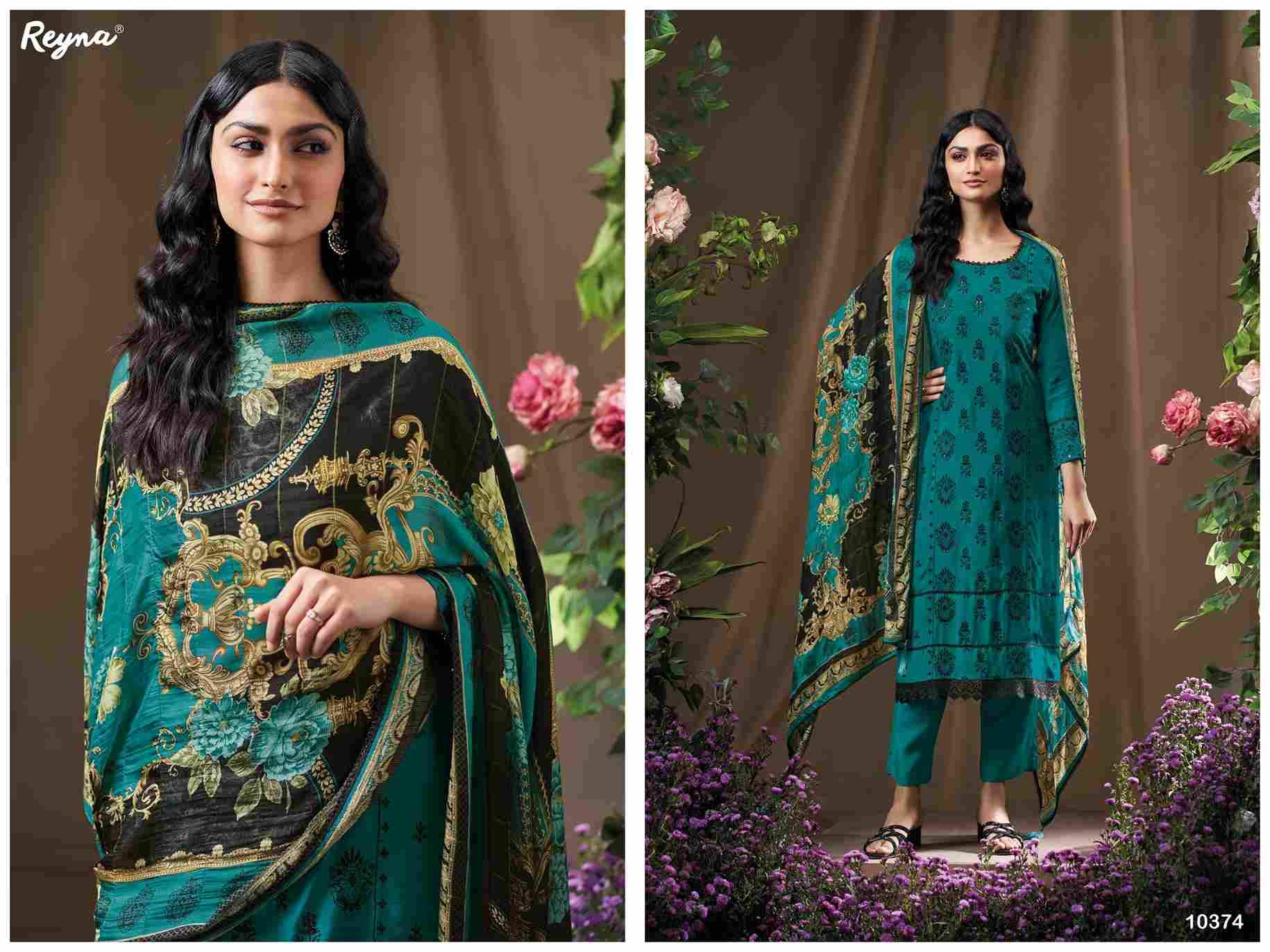 Husn By Reyna 10372 To 10375 Series Beautiful Festive Suits Colorful Stylish Fancy Casual Wear & Ethnic Wear Pure Bemberg Silk Dresses At Wholesale Price