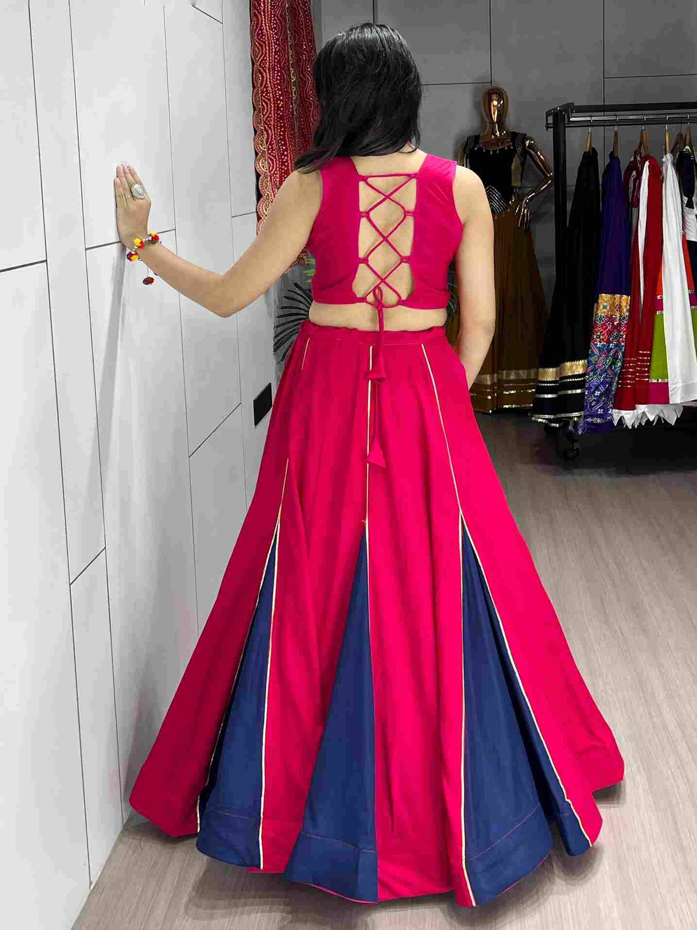 Gr-Sanedo By Fashid Wholesale Navratri Wear Collection Beautiful Stylish Colorful Fancy Party Wear & Occasional Wear Pure Rayon Cotton Lehengas At Wholesale Price