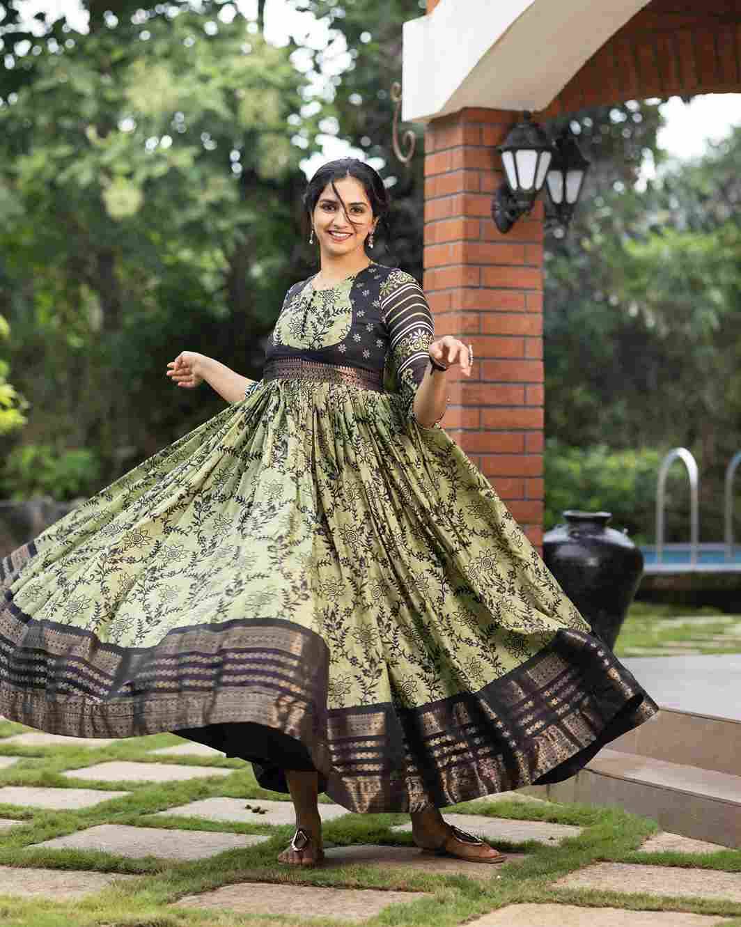 Gr-6001 By Fashid Wholesale 01 To 04 Series Beautiful Stylish Fancy Colorful Casual Wear & Ethnic Wear Soft Silk Gown At Wholesale Price