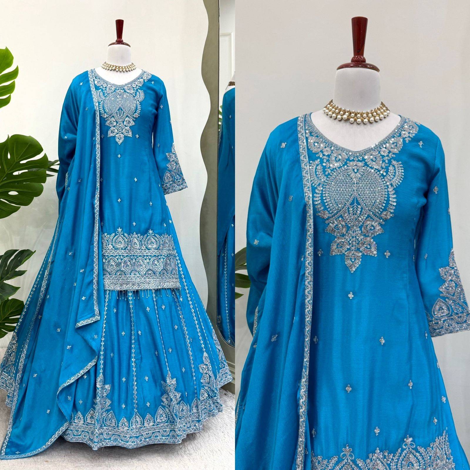 K-1525 By Fashid Wholesale 01 To 03 Series Wear Collection Beautiful Stylish Colorful Fancy Party Wear & Occasional Wear Chinnon Silk Lehengas At Wholesale Price