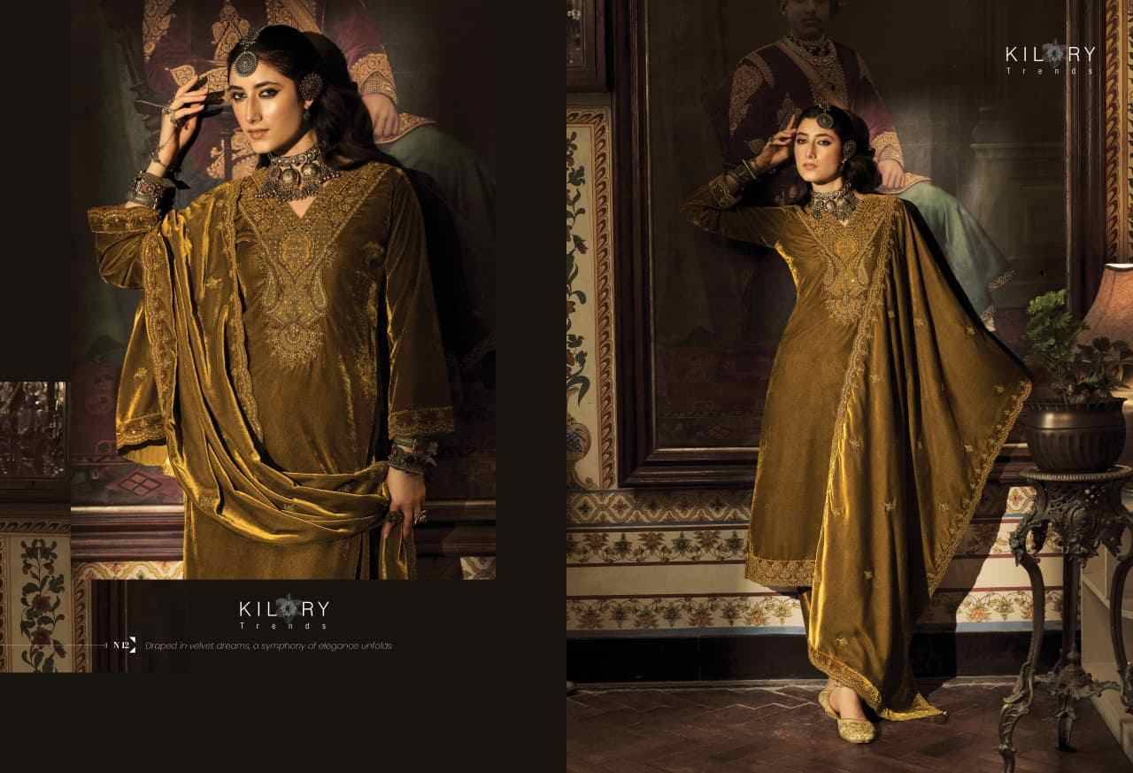 Noor-E-Dariya By Kilory 11 To 16 Series Designer Festive Suits Beautiful Fancy Colorful Stylish Party Wear & Occasional Wear Pure Velvet Dresses At Wholesale Price