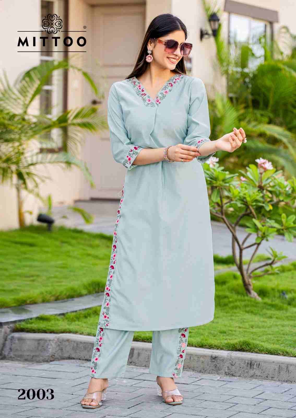 Ansuya By Mittoo 2001 To 2006 Series Designer Collection Beautiful Stylish Fancy Colorful Party Wear & Occasional Wear Gadhwal Kurtis With Bottom At Wholesale Price