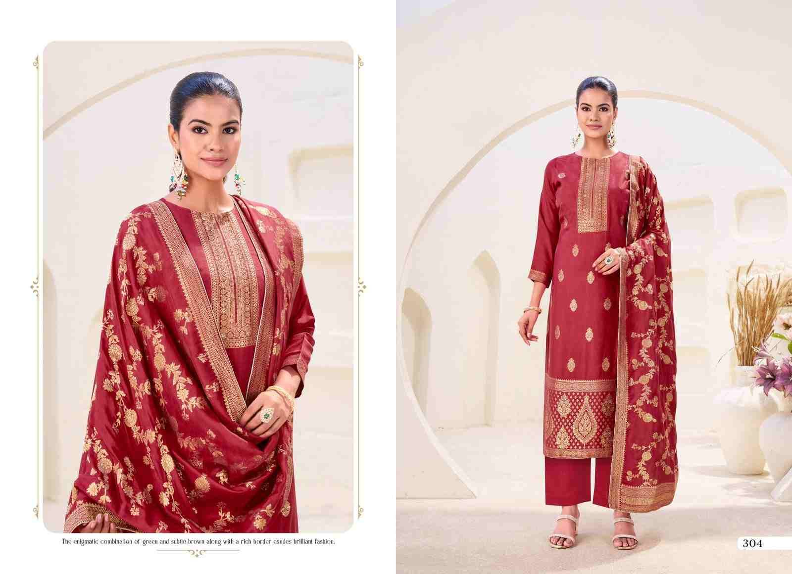 Sezna By Tanishk Fashion 301 To 304 Series Beautiful Festive Suits Colorful Stylish Fancy Casual Wear & Ethnic Wear Muslin Jacquard Dresses At Wholesale Price