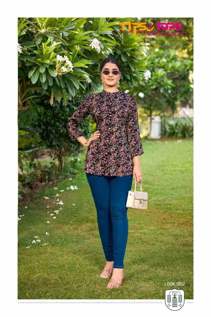 Orio By Tips And Tops 1001 To 1006 Series Designer Stylish Fancy Colorful Beautiful Party Wear & Ethnic Wear Collection Heavy Rayon Tops At Wholesale Price