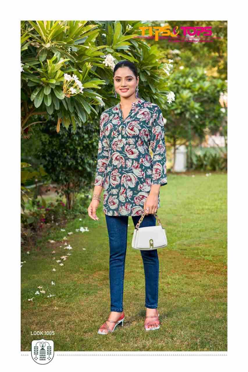 Orio By Tips And Tops 1001 To 1006 Series Designer Stylish Fancy Colorful Beautiful Party Wear & Ethnic Wear Collection Heavy Rayon Tops At Wholesale Price