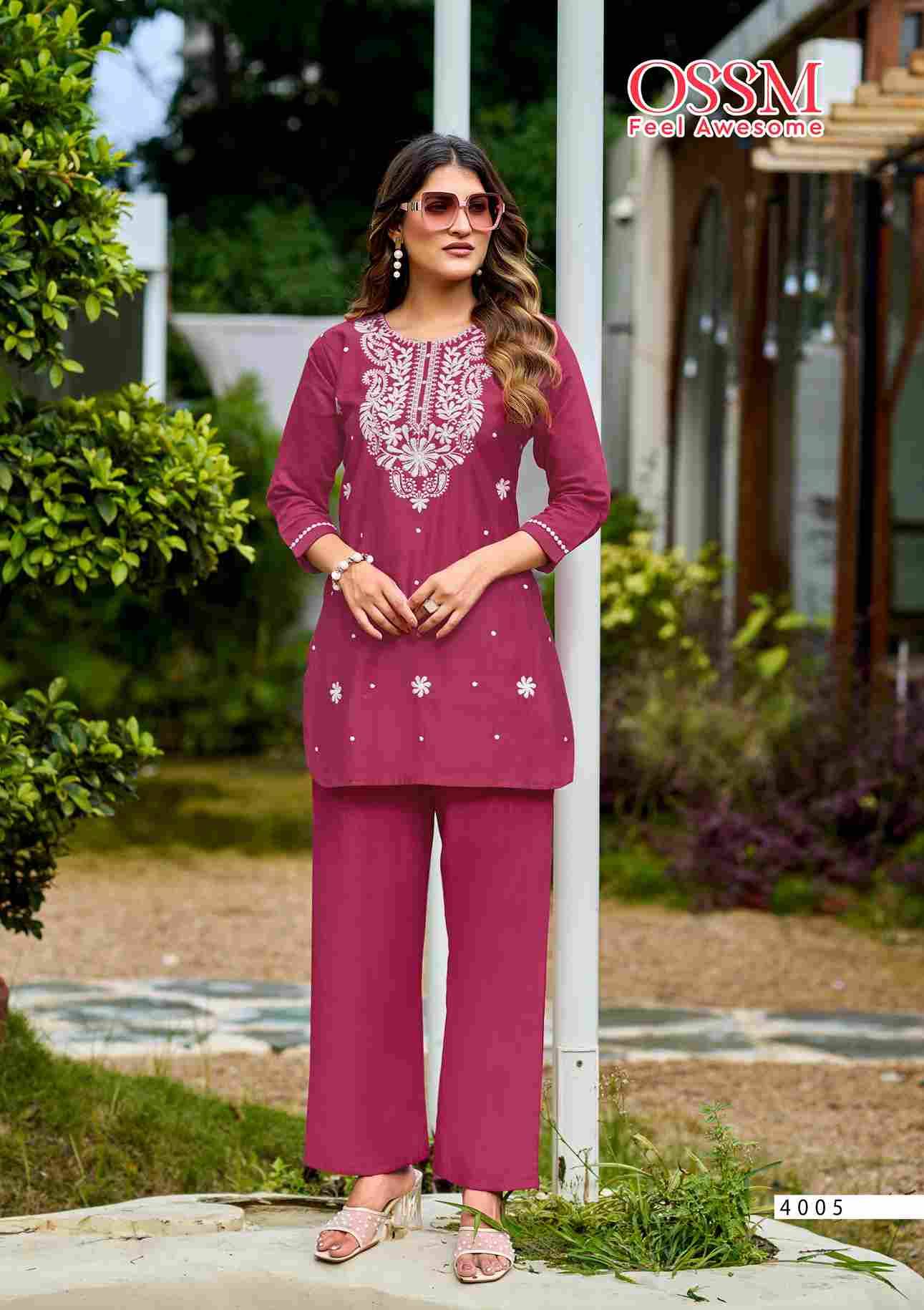 Vama Vol-4 By Ossm 4001 To 4006 Series Designer Stylish Fancy Colorful Beautiful Party Wear & Ethnic Wear Collection Viscose Silk Co-Ord At Wholesale Price