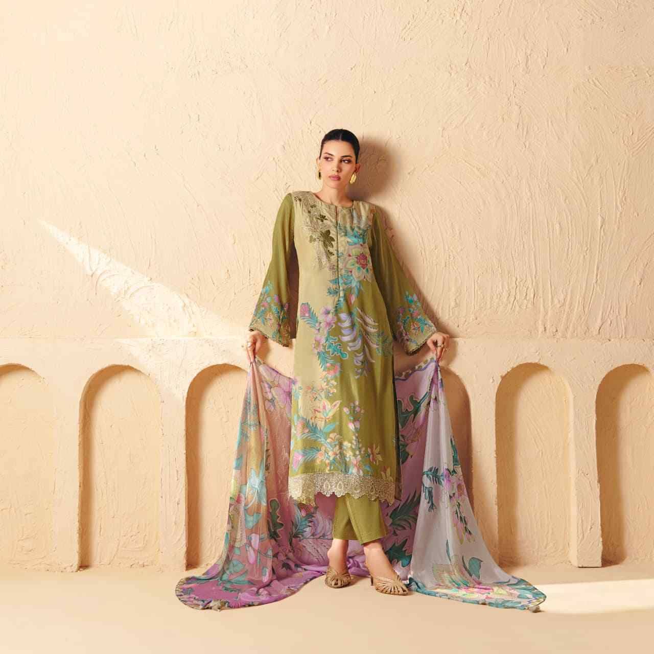 Florin By Sohni 441 To 444 Series Beautiful Suits Colorful Stylish Fancy Casual Wear & Ethnic Wear Pure Muslin Dresses At Wholesale Price
