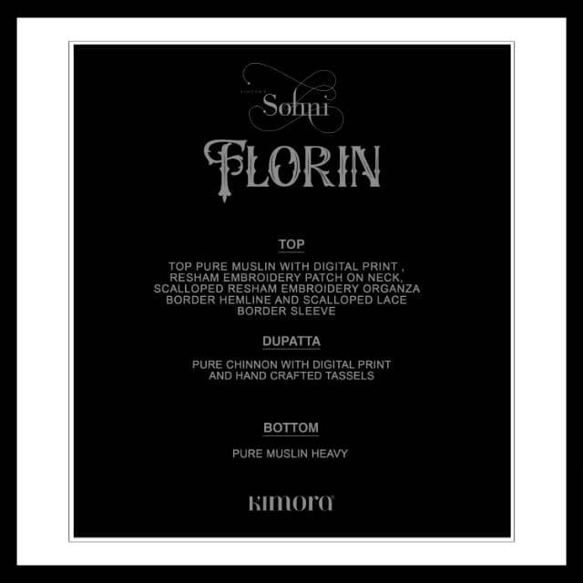 Florin By Sohni 441 To 444 Series Beautiful Suits Colorful Stylish Fancy Casual Wear & Ethnic Wear Pure Muslin Dresses At Wholesale Price