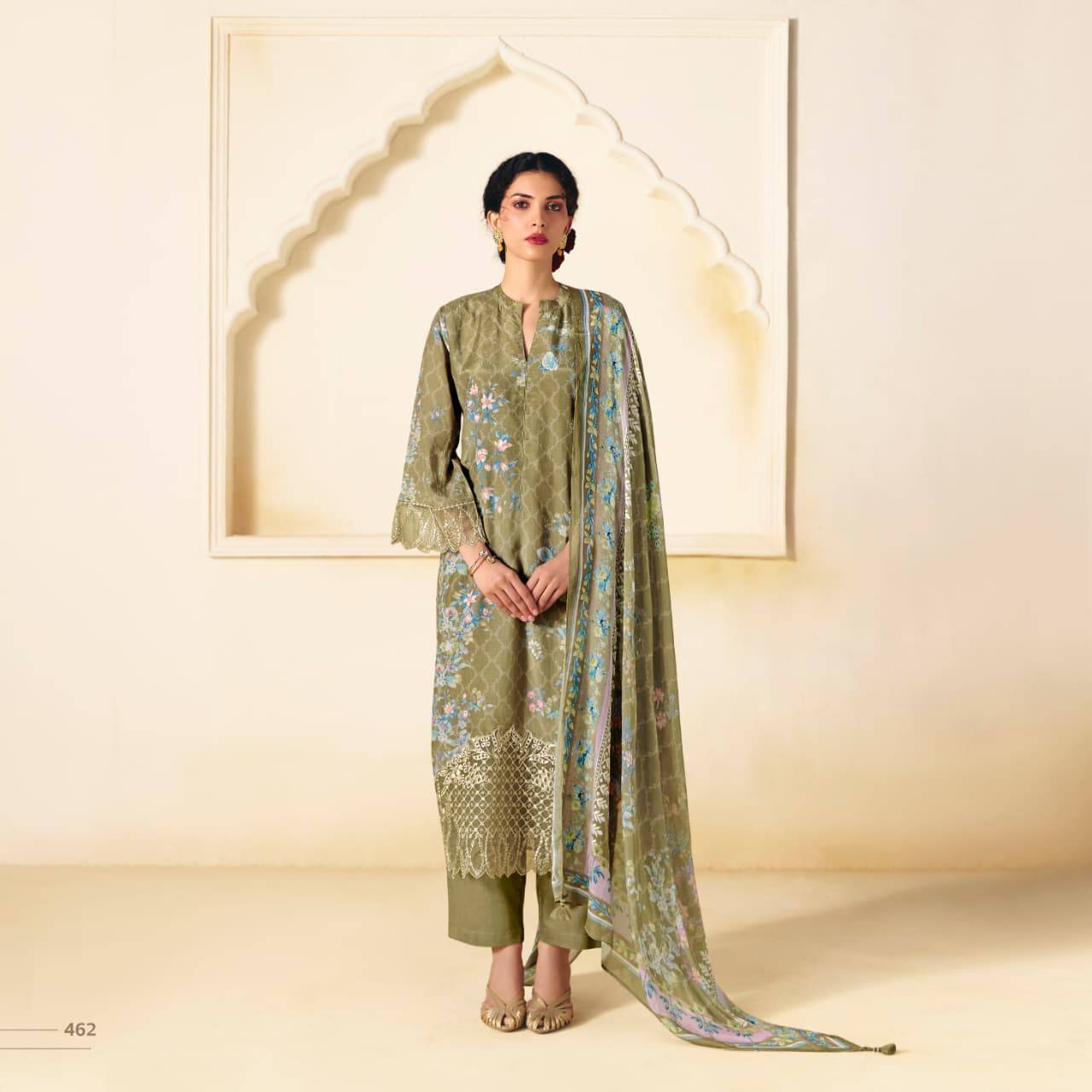 Zara By Sohni 461 To 464 Series Beautiful Suits Colorful Stylish Fancy Casual Wear & Ethnic Wear Pure Muslin Dresses At Wholesale Price