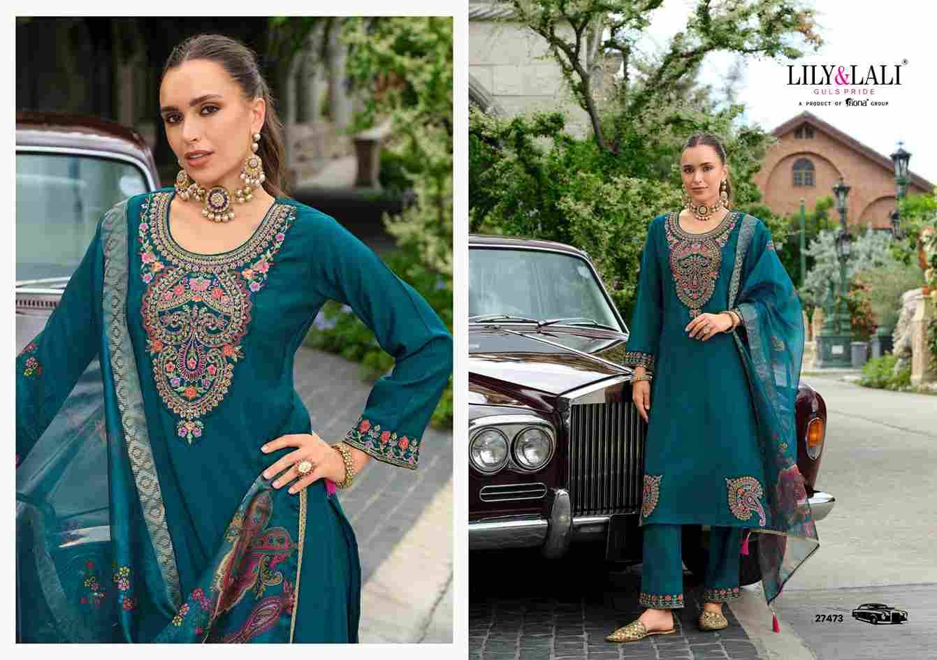Ibadat By Lily And Lali 27471 To 27474 Series Beautiful Festive Suits Colorful Stylish Fancy Casual Wear & Ethnic Wear Viscose Silk Embroidery Dresses At Wholesale Price