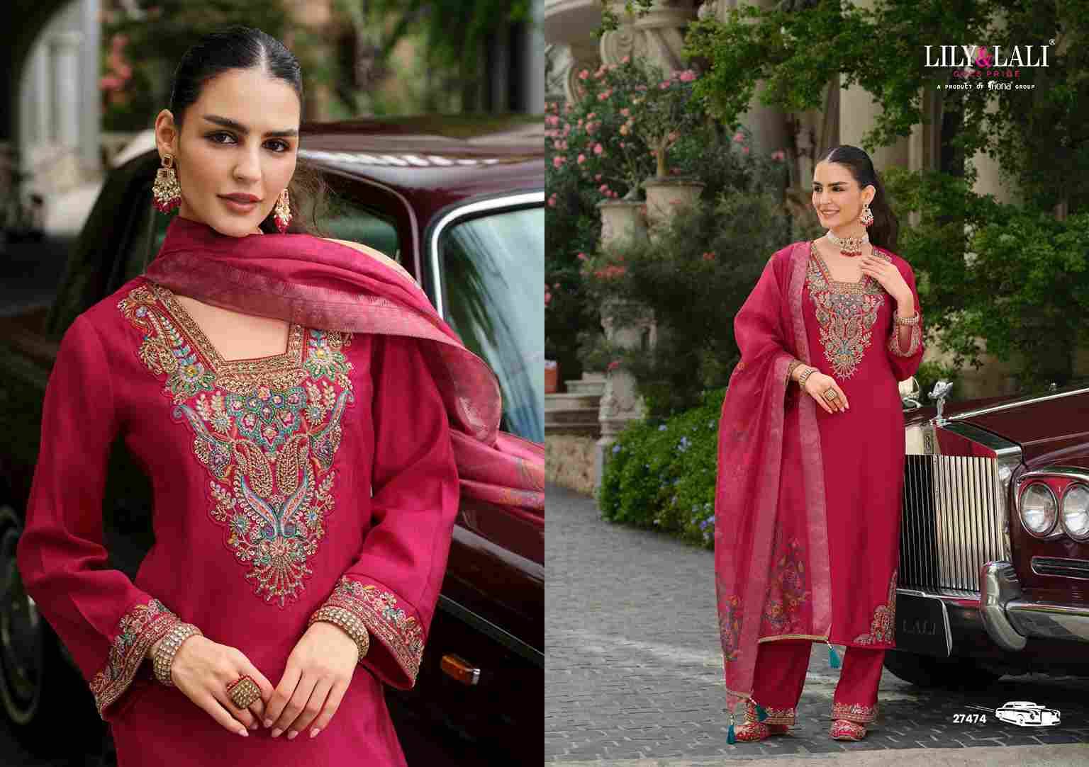 Ibadat By Lily And Lali 27471 To 27474 Series Beautiful Festive Suits Colorful Stylish Fancy Casual Wear & Ethnic Wear Viscose Silk Embroidery Dresses At Wholesale Price