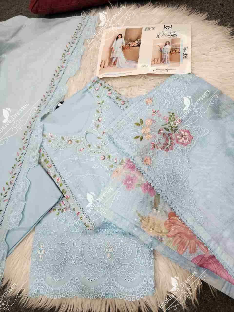 Original Pakistani Ferisha By Tawakkal Fab 1779 To 1788 Series Beautiful Pakistani Suits Colorful Stylish Fancy Casual Wear & Ethnic Wear Lawn Dresses At Wholesale Price