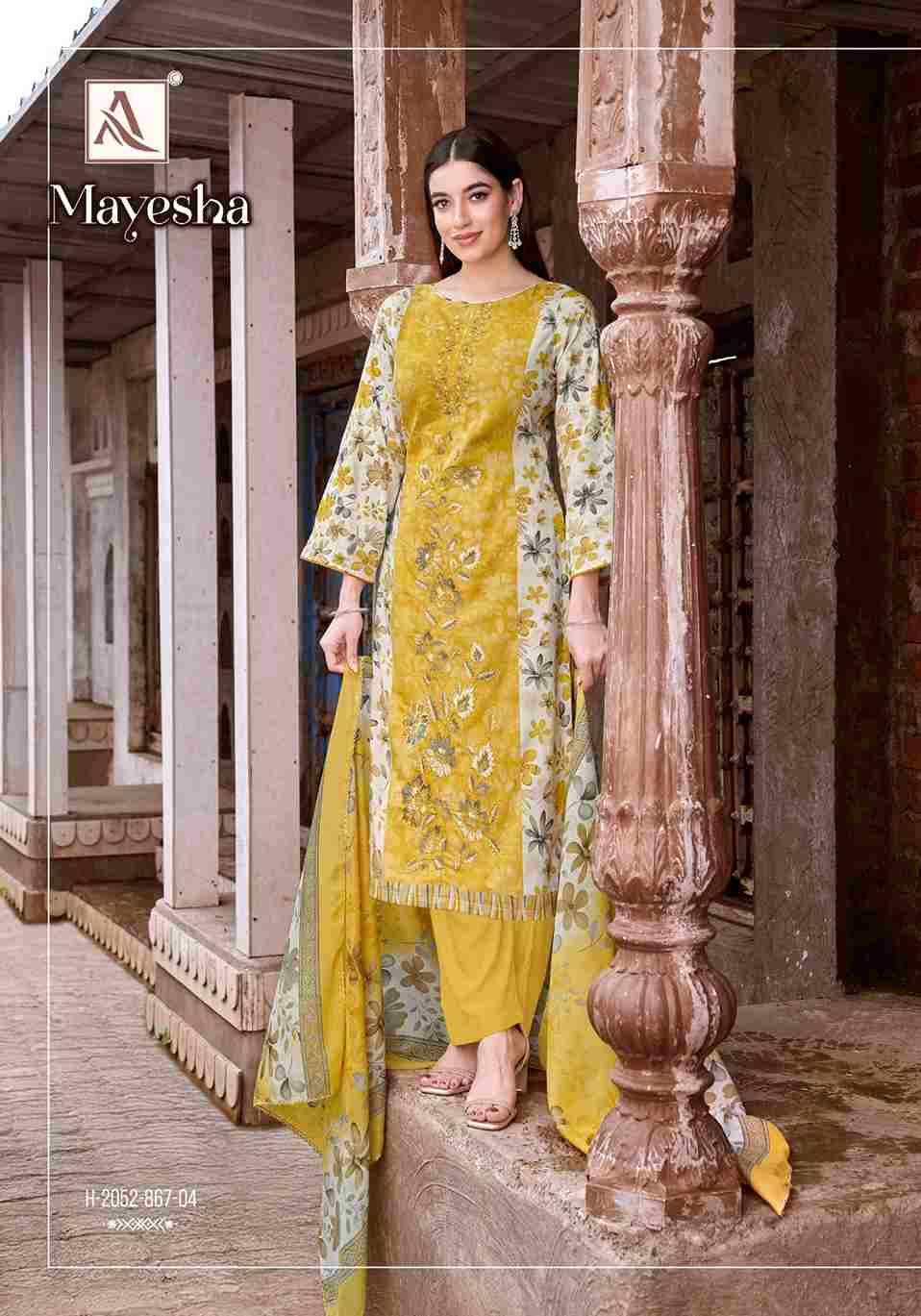 Mayesha By Alok Suit 2052-867-01 To 2052-867-06 Series Beautiful Festive Suits Colorful Stylish Fancy Casual Wear & Ethnic Wear Pure Cambric Cotton Dresses At Wholesale Price