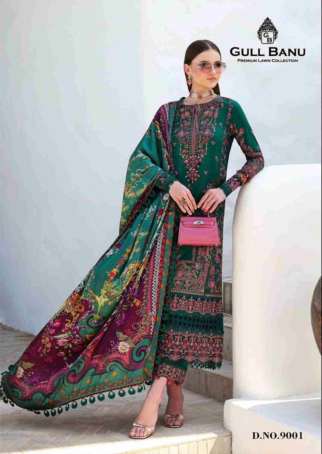 Gull Banu Vol-9 By Gull Aahmed 9001 To 9006 Series Beautiful Festive Suits Stylish Fancy Colorful Casual Wear & Ethnic Wear Pure Lawn Dresses At Wholesale Price