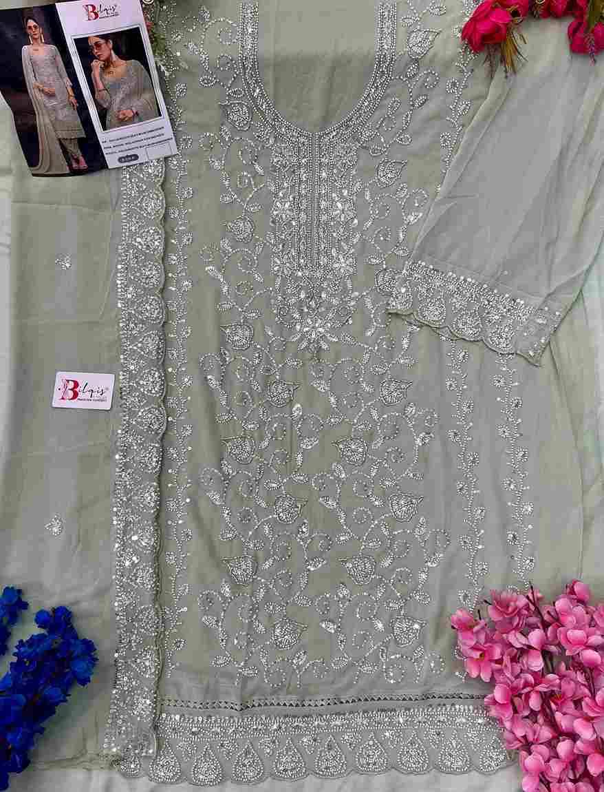 Bilqis 196 Colours By Bilqis 196-A To 196-D Series Beautiful Pakistani Suits Stylish Fancy Colorful Party Wear & Occasional Wear Faux Georgette Embroidery Dresses At Wholesale Price
