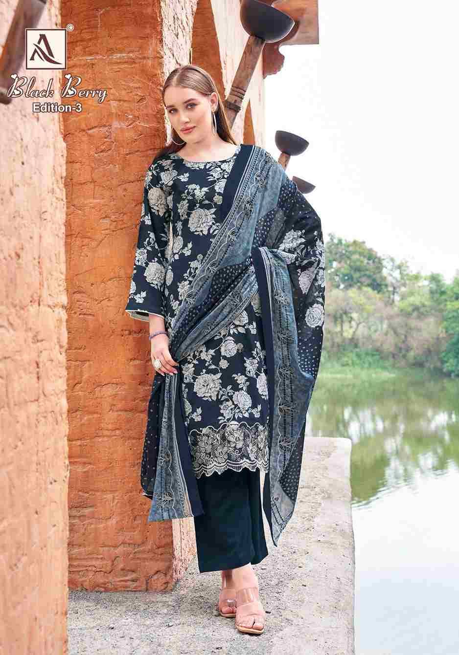 Black Berry Vol-3 By Alok Suit 2019-835-01 To 2019-835-08 Series Beautiful Festive Suits Colorful Stylish Fancy Casual Wear & Ethnic Wear Pure Cambric Cotton Dresses At Wholesale Price