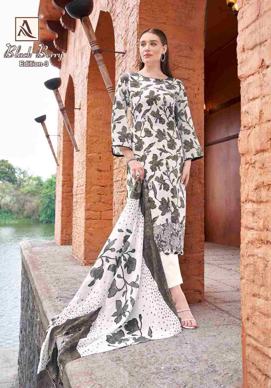 Black Berry Vol-3 By Alok Suit 2019-835-01 To 2019-835-08 Series Beautiful Festive Suits Colorful Stylish Fancy Casual Wear & Ethnic Wear Pure Cambric Cotton Dresses At Wholesale Price