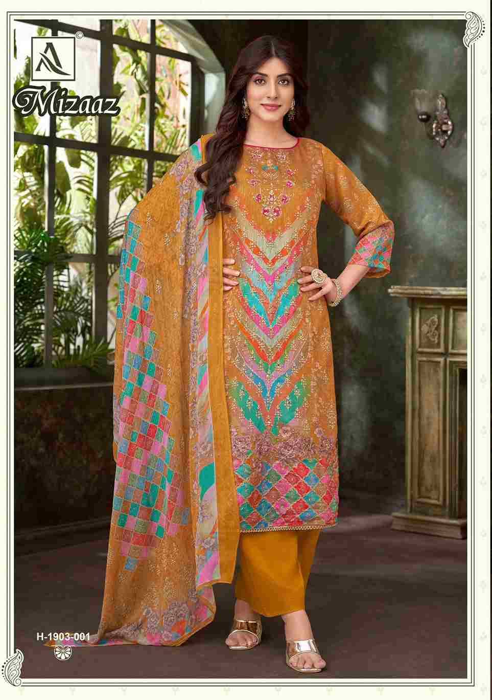 Mizaaz By Alok Suit 1903-001 To 1903-004 Series Beautiful Festive Suits Colorful Stylish Fancy Casual Wear & Ethnic Wear Pure Viscose Simmer Dresses At Wholesale Price