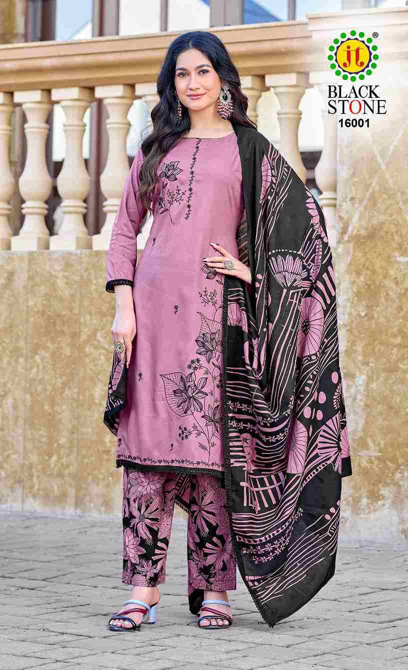 Black Stone Vol-16 By JT 16001 To 16005 Series Beautiful Festive Suits Colorful Stylish Fancy Casual Wear & Ethnic Wear Rayon Dresses At Wholesale Price