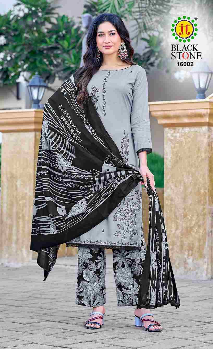 Black Stone Vol-16 By JT 16001 To 16005 Series Beautiful Festive Suits Colorful Stylish Fancy Casual Wear & Ethnic Wear Rayon Dresses At Wholesale Price
