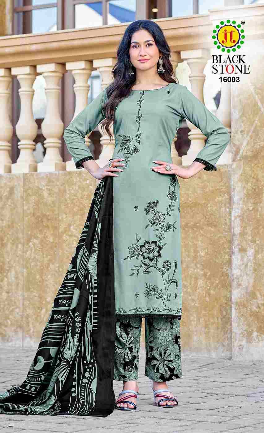 Black Stone Vol-16 By JT 16001 To 16005 Series Beautiful Festive Suits Colorful Stylish Fancy Casual Wear & Ethnic Wear Rayon Dresses At Wholesale Price