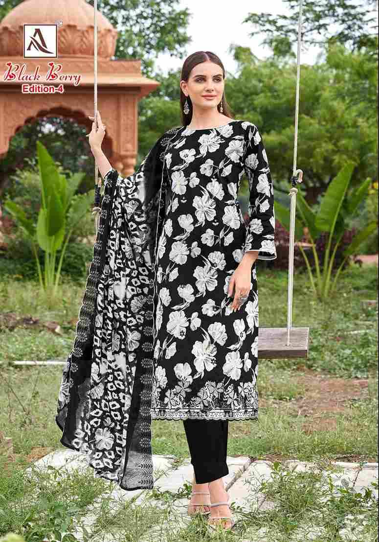 Black Berry Vol-4 By Alok Suit 2021-834-01 To 2021-834-06 Series Beautiful Festive Suits Colorful Stylish Fancy Casual Wear & Ethnic Wear Pure Cambric Cotton Dresses At Wholesale Price