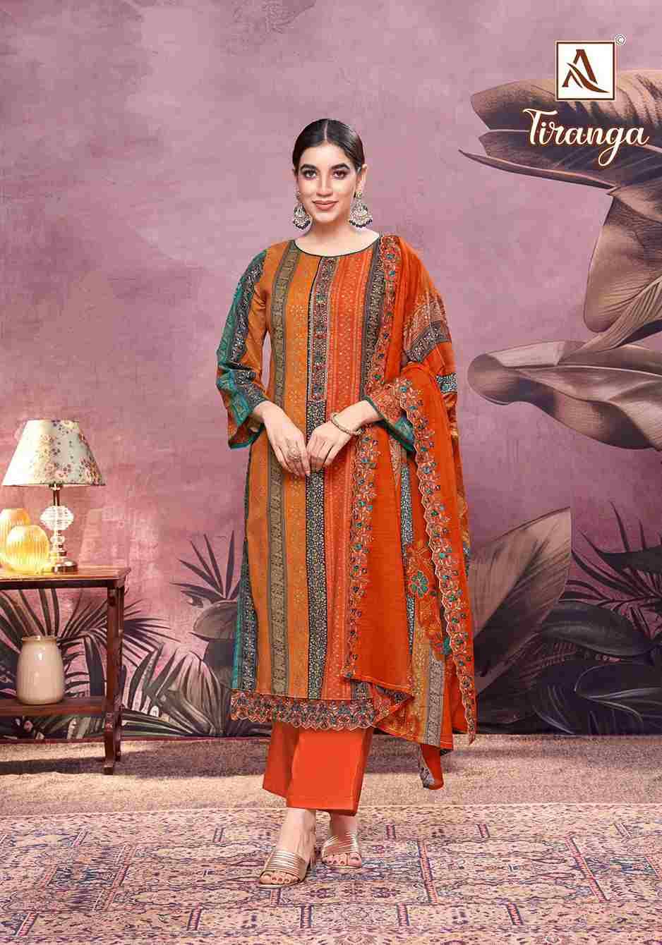 Tiranga By Alok Suit 2039-856-01 To 2039-856-06 Series Beautiful Festive Suits Colorful Stylish Fancy Casual Wear & Ethnic Wear Pure Cambric Cotton Dresses At Wholesale Price