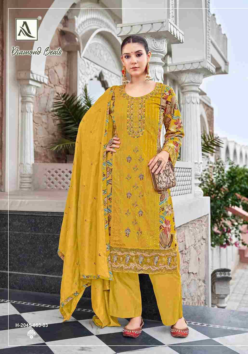 Diamond Beats By Alok Suit 2045-853-01 To 2045-853-06 Series Beautiful Festive Suits Colorful Stylish Fancy Casual Wear & Ethnic Wear Pure Viscose Rayon Dresses At Wholesale Price