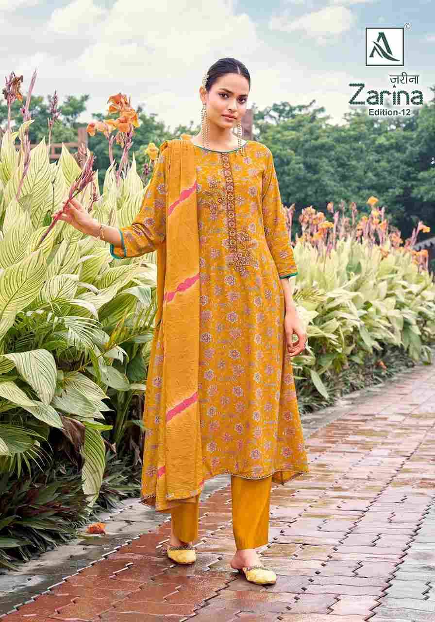 Zarina Vol-12 By Alok Suit 2068-884-01 To 2068-884-08 Series Beautiful Festive Suits Colorful Stylish Fancy Casual Wear & Ethnic Wear Pure Viscose Rayon Dresses At Wholesale Price