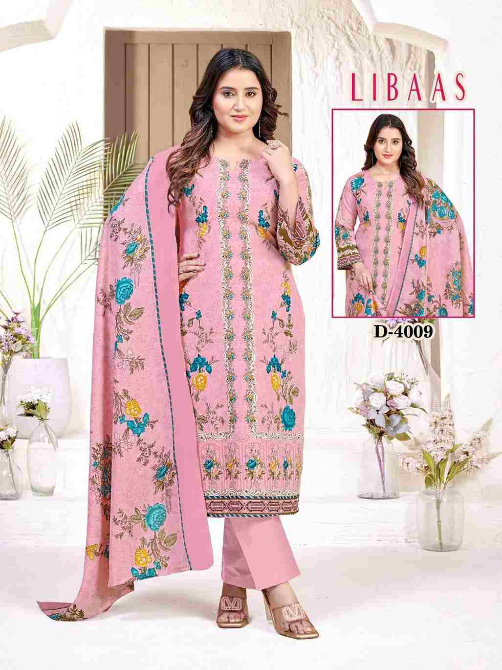 Libaas Vol-4 By Ganesha 4005 To 4012 Series Beautiful Festive Suits Stylish Fancy Colorful Party Wear & Occasional Wear Pure Cotton Dresses At Wholesale Price