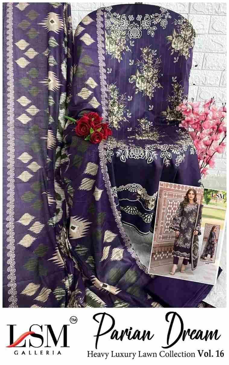 Parian Dream Vol-16 By Lsm Galleria 1601 To 1606 Series Beautiful Festive Suits Colorful Stylish Fancy Casual Wear & Ethnic Wear Pure Lawn Print With Work Dresses At Wholesale Price