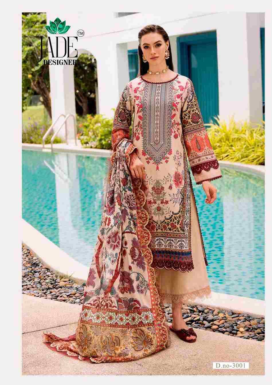Noor Ahmed Vol-3 By Jade 3001 To 3006 Series Beautiful Festive Suits Colorful Stylish Fancy Casual Wear & Ethnic Wear Pure Lawn Cotton Embroidered Dresses At Wholesale Price