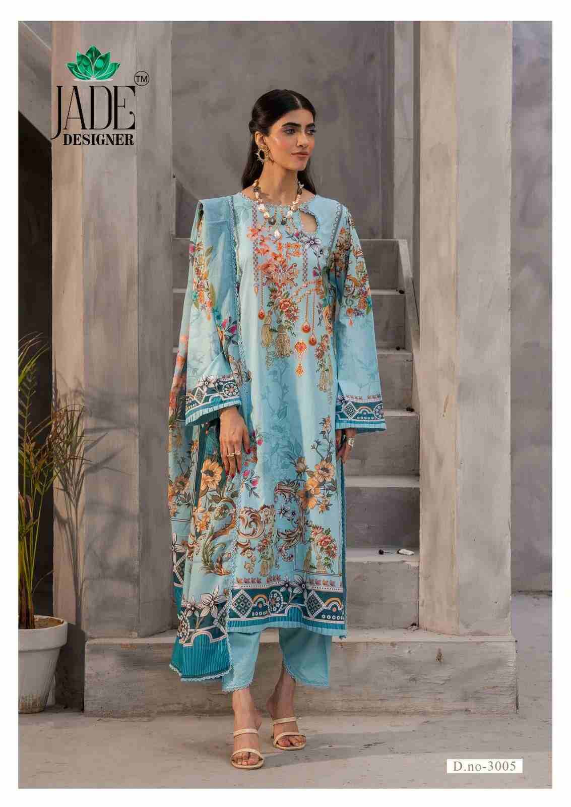 Noor Ahmed Vol-3 By Jade 3001 To 3006 Series Beautiful Festive Suits Colorful Stylish Fancy Casual Wear & Ethnic Wear Pure Lawn Cotton Embroidered Dresses At Wholesale Price