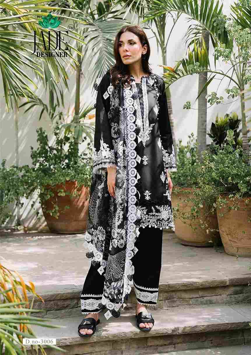 Noor Ahmed Vol-3 By Jade 3001 To 3006 Series Beautiful Festive Suits Colorful Stylish Fancy Casual Wear & Ethnic Wear Pure Lawn Cotton Embroidered Dresses At Wholesale Price