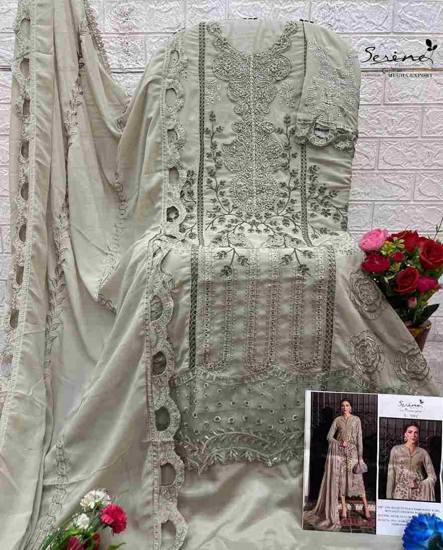 Serene Hit Design S-709 Colours By Serene S-709-A To S-709-D Series Designer Pakistani Suits Beautiful Fancy Colorful Stylish Party Wear & Occasional Wear Pure Georgette Embroidered Dresses At Wholesale Price