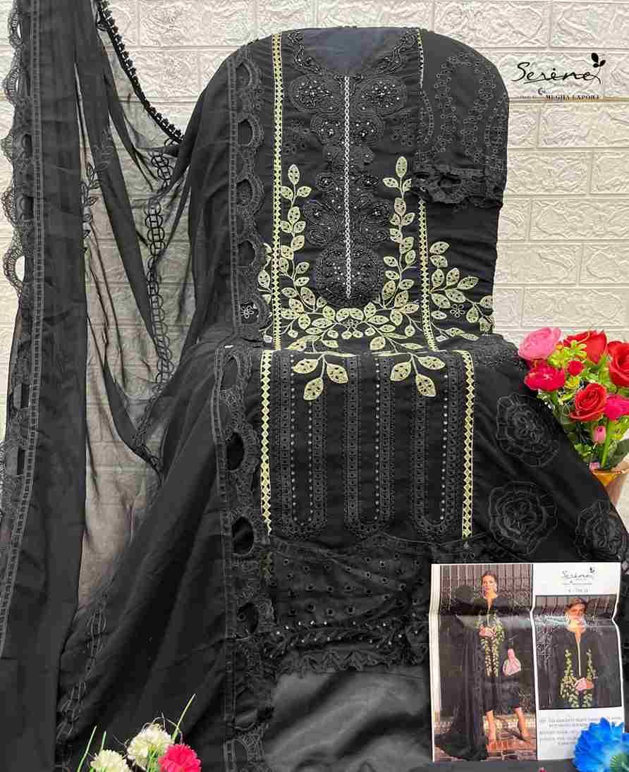 Serene Hit Design S-709 Colours By Serene S-709-A To S-709-D Series Designer Pakistani Suits Beautiful Fancy Colorful Stylish Party Wear & Occasional Wear Pure Georgette Embroidered Dresses At Wholesale Price