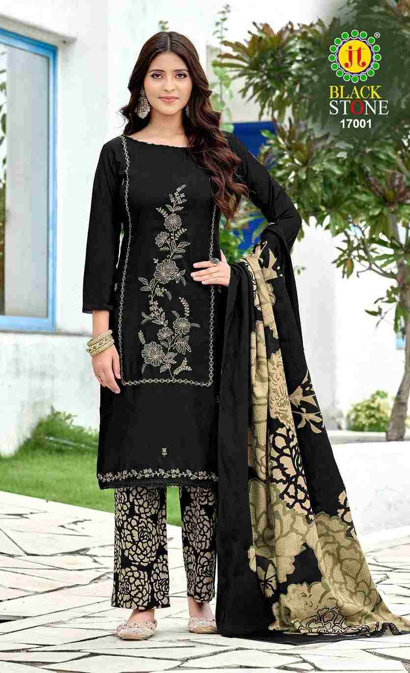 Black Stone Vol-17 By JT 17001 To 17005 Series Beautiful Festive Suits Colorful Stylish Fancy Casual Wear & Ethnic Wear Rayon Dresses At Wholesale Price