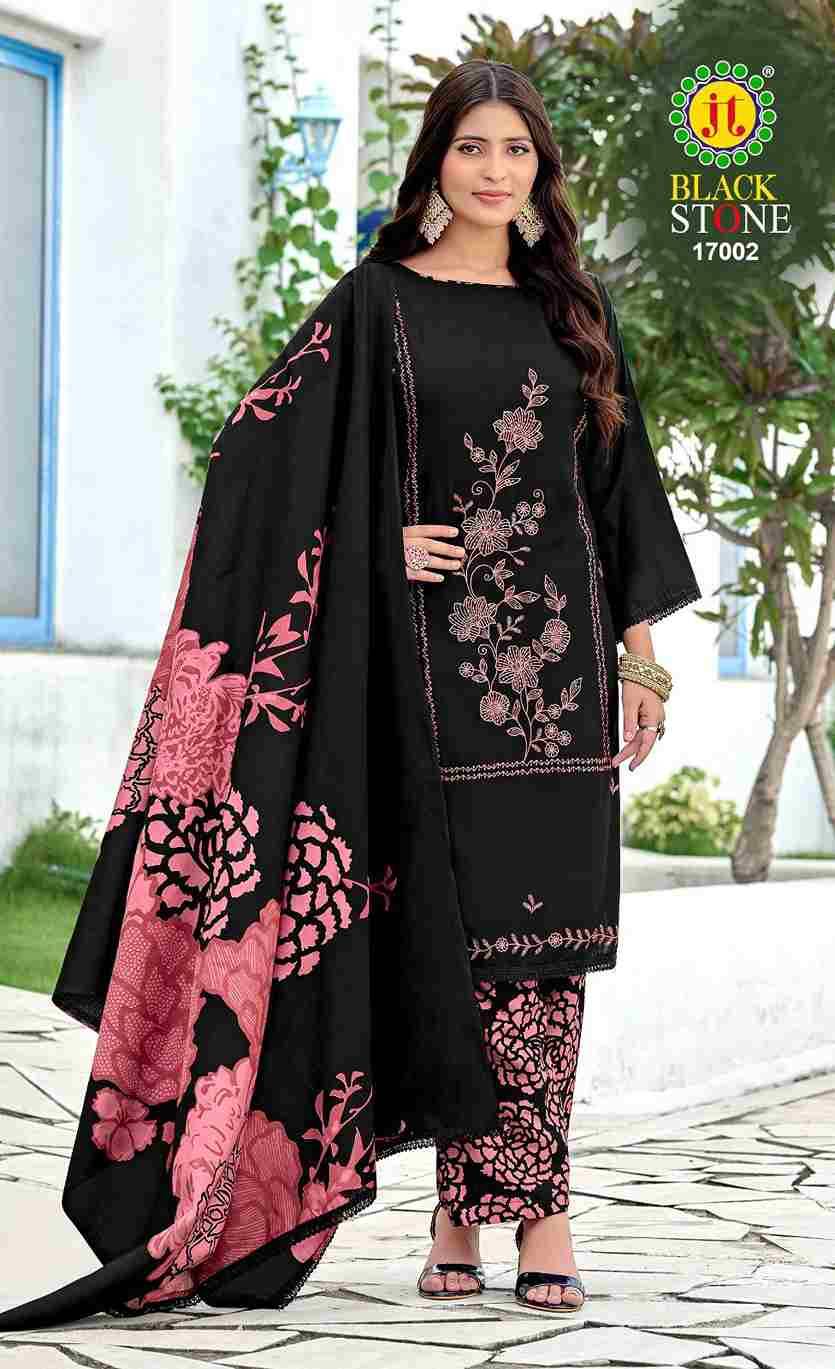 Black Stone Vol-17 By JT 17001 To 17005 Series Beautiful Festive Suits Colorful Stylish Fancy Casual Wear & Ethnic Wear Rayon Dresses At Wholesale Price