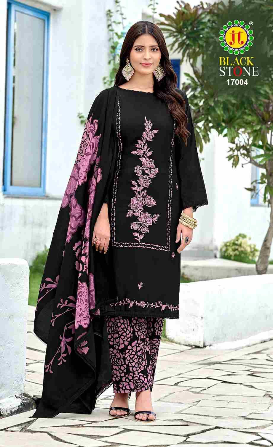 Black Stone Vol-17 By JT 17001 To 17005 Series Beautiful Festive Suits Colorful Stylish Fancy Casual Wear & Ethnic Wear Rayon Dresses At Wholesale Price
