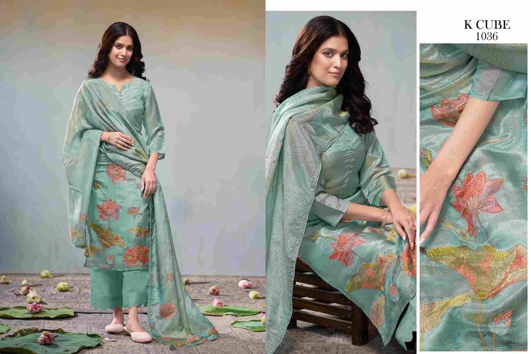 Rachita By K Cube 1036-A To 1036-D Series Beautiful Festive Suits Colorful Stylish Fancy Casual Wear & Ethnic Wear Shimmer Dresses At Wholesale Price