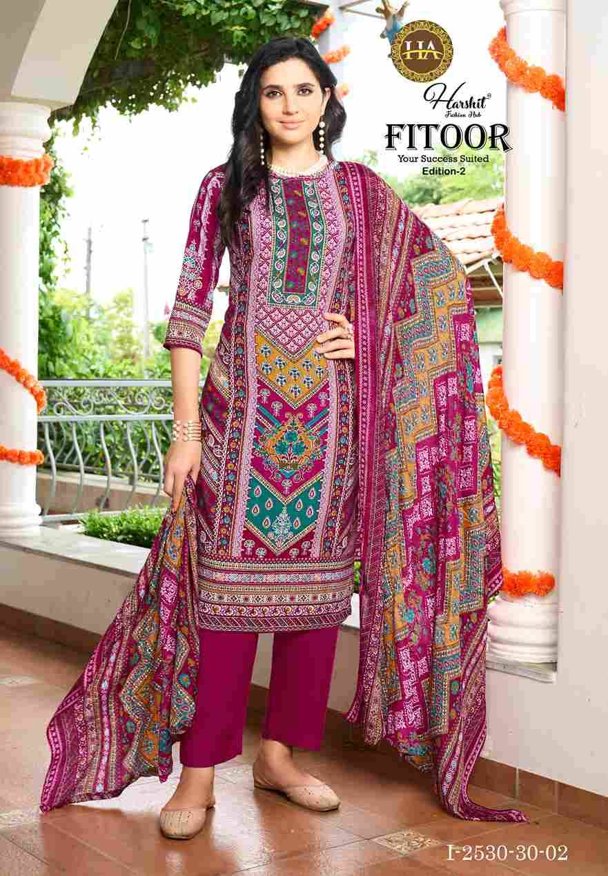Fitoor Vol-2 By Harshit Fashion Hub 2530-30-01 To 2530-30-06 Series Beautiful Festive Suits Stylish Fancy Colorful Casual Wear & Ethnic Wear Pure Viscose Rayon Print Dresses At Wholesale Price