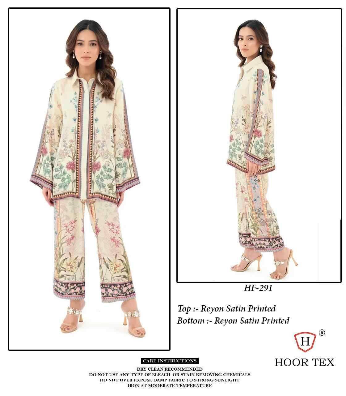 Hoor Tex Hit Design HF-290 Series By Hoor Tex HF-290 To HF-299 Series Designer Stylish Fancy Colorful Beautiful Casual Wear & Ethnic Wear Imported Rayon Satin Co-Ords At Wholesale Price