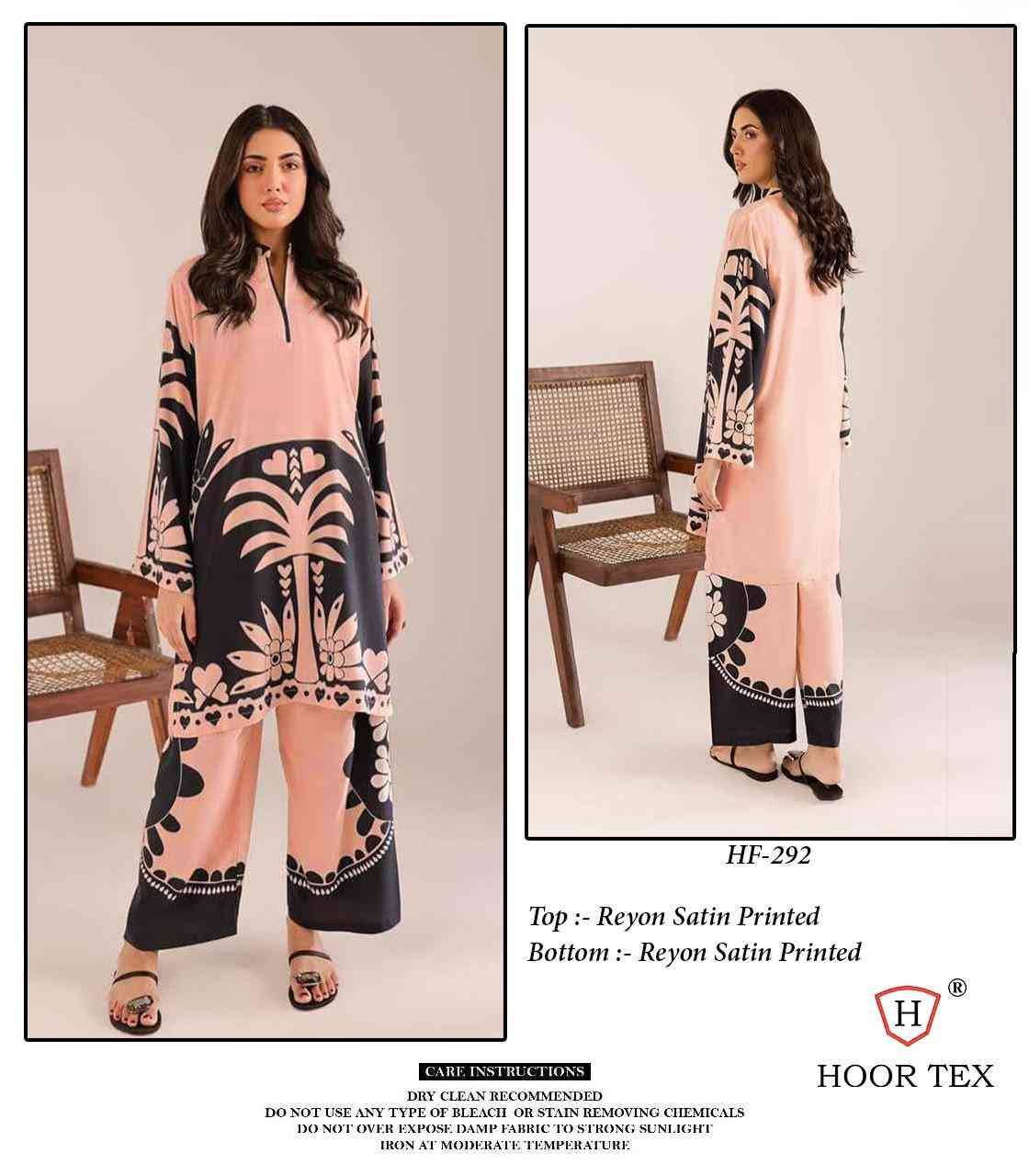 Hoor Tex Hit Design HF-290 Series By Hoor Tex HF-290 To HF-299 Series Designer Stylish Fancy Colorful Beautiful Casual Wear & Ethnic Wear Imported Rayon Satin Co-Ords At Wholesale Price