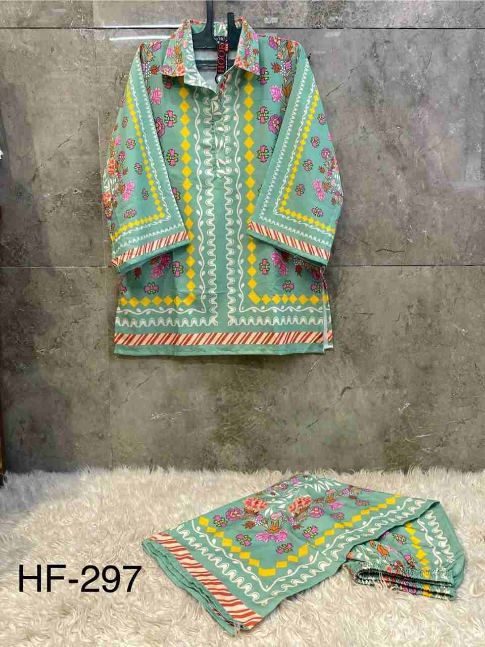 Hoor Tex Hit Design HF-290 Series By Hoor Tex HF-290 To HF-299 Series Designer Stylish Fancy Colorful Beautiful Casual Wear & Ethnic Wear Imported Rayon Satin Co-Ords At Wholesale Price
