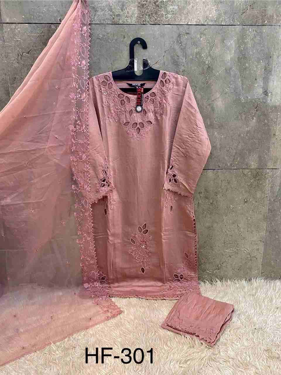 Hoor Tex Hit Design HF-301 Colours By Hoor Tex HF-301-A To HF-301-D Series Designer Festive Pakistani Suits Collection Beautiful Stylish Fancy Colorful Party Wear & Occasional Wear Viscose Dresses At Wholesale Price