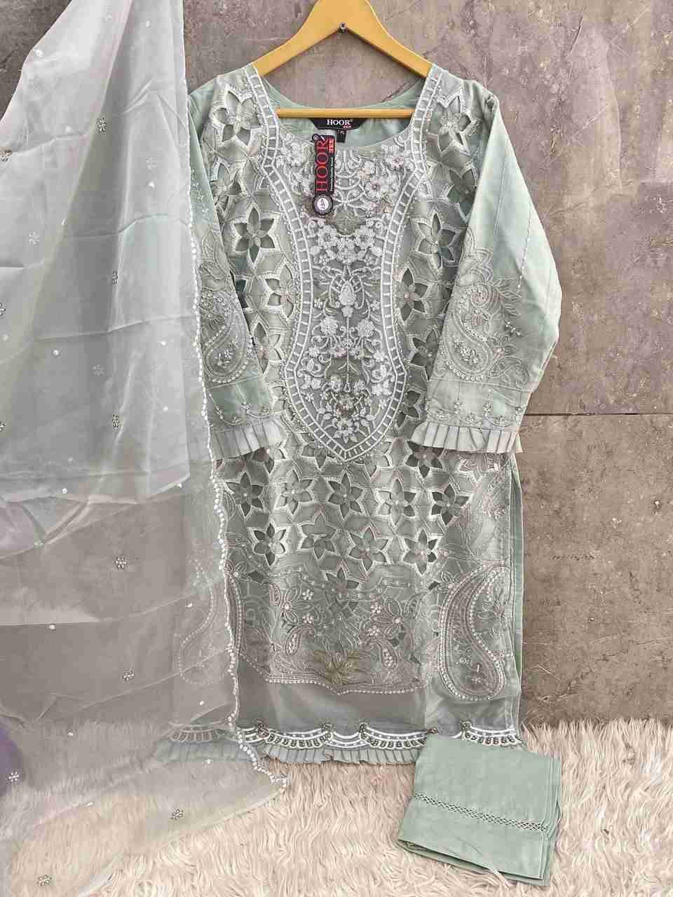 Hoor Tex Hit Design HF-177 Colours By Hoor Tex HF-177-A To HF-177-D Series Designer Festive Pakistani Suits Collection Beautiful Stylish Fancy Colorful Party Wear & Occasional Wear Heavy Organza Embroidered Dresses At Wholesale Price
