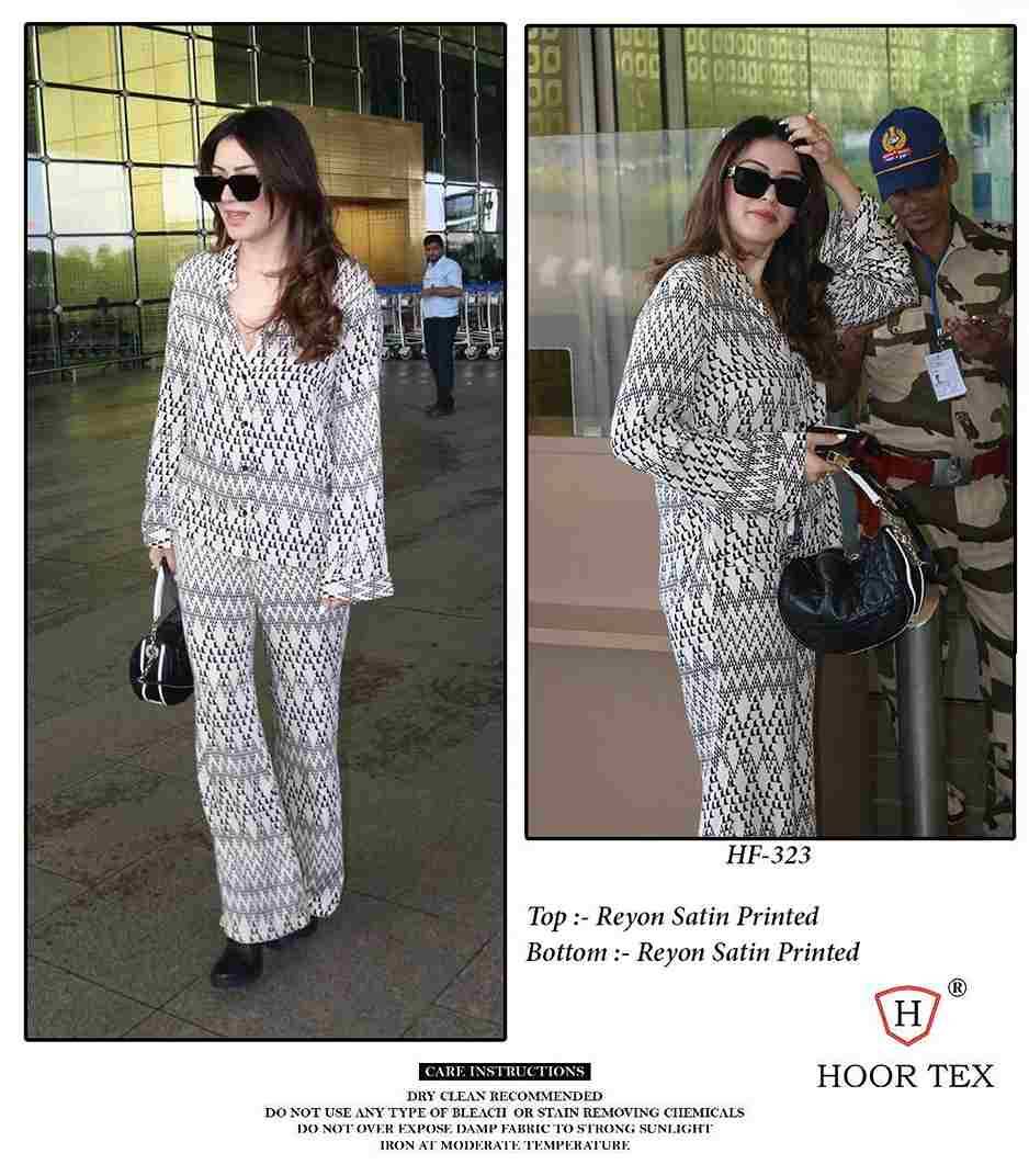 Hoor Tex Hit Design HF-317 Series By Hoor Tex HF-317To HF-326 Series Designer Stylish Fancy Colorful Beautiful Casual Wear & Ethnic Wear Imported Rayon Satin Co-Ords At Wholesale Price