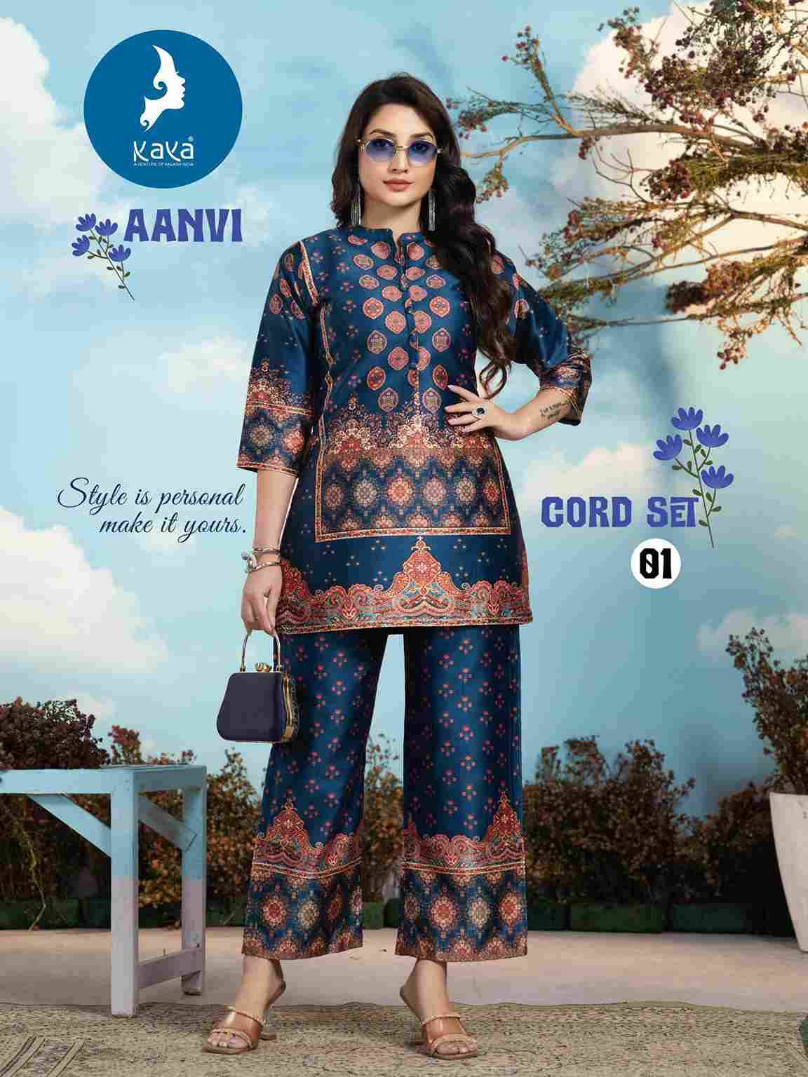 Aanvi By Kaya 01 To 06 Series Designer Stylish Fancy Colorful Beautiful Party Wear & Ethnic Wear Collection Vertican Co-Ord At Wholesale Price