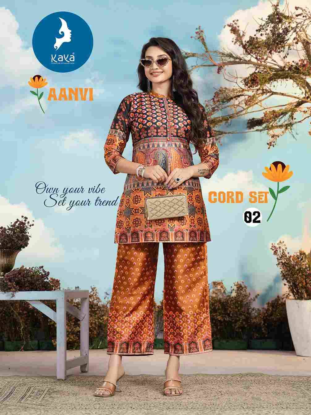 Aanvi By Kaya 01 To 06 Series Designer Stylish Fancy Colorful Beautiful Party Wear & Ethnic Wear Collection Vertican Co-Ord At Wholesale Price